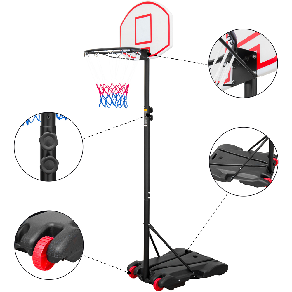 Global Gizmos Height Adjustable Basketball Post 6.9ft Image 3