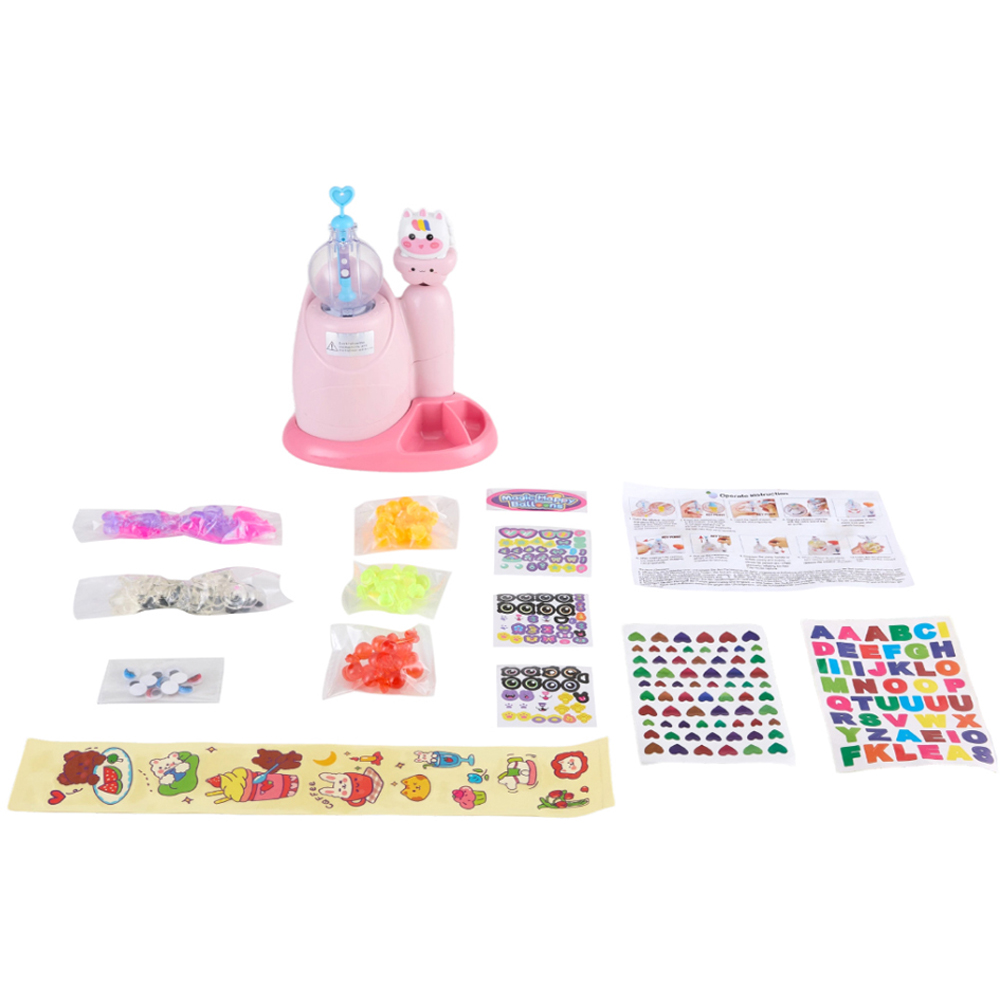 H&O Direct 320 Piece Kids Pink Pony DIY Bubble Making Kit Image 1