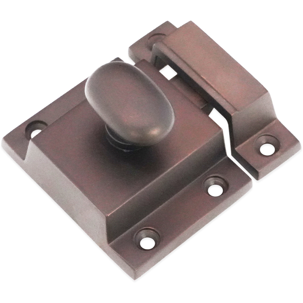 Spira Brass Aged Bronze Cupboard Catch Image 3