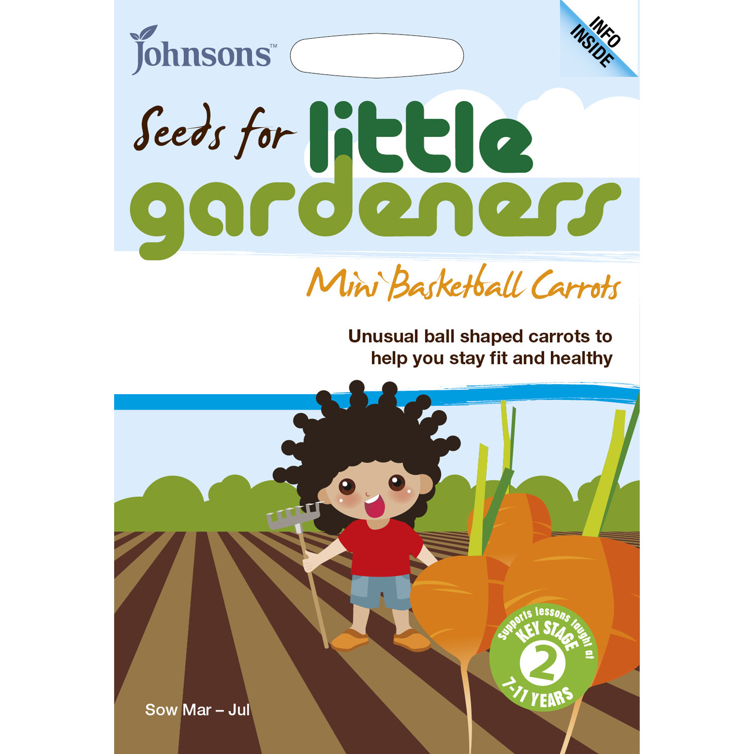 Little Gardeners Mini Basketball Carrots Image 1