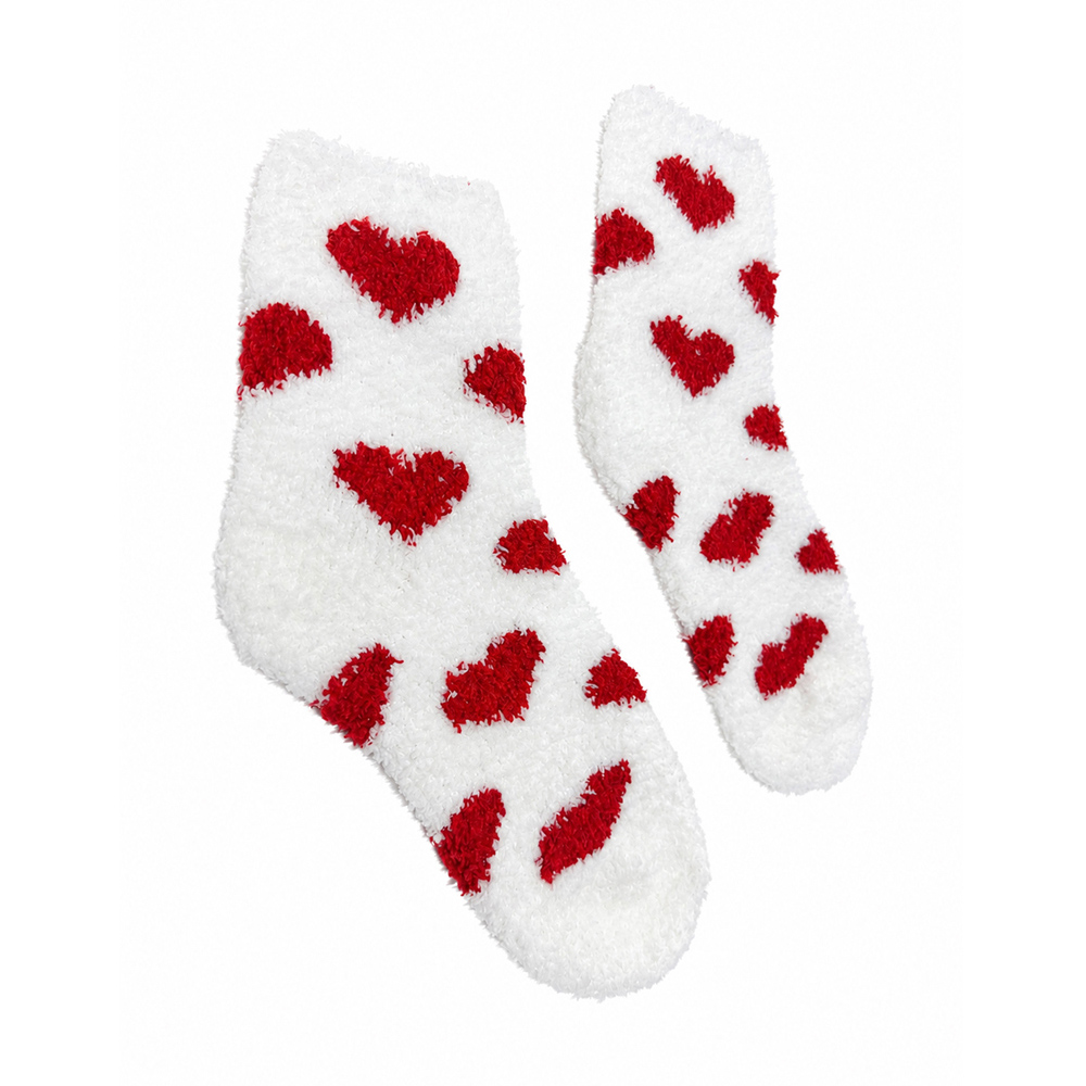 Pack of 2 Fluffy Heart Socks Image 6