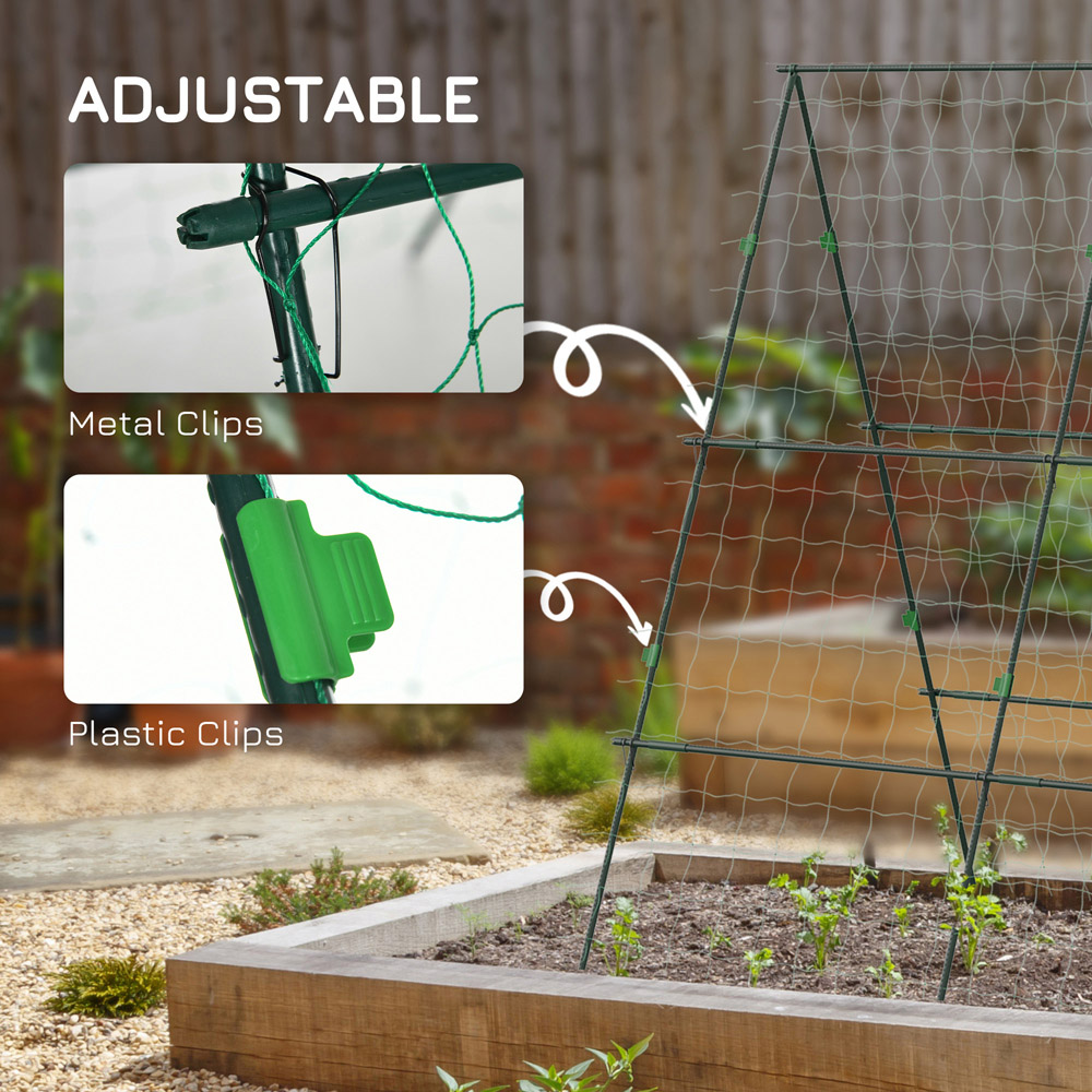 Outsunny A-Frame Trellis Plant Support 6ft Image 7