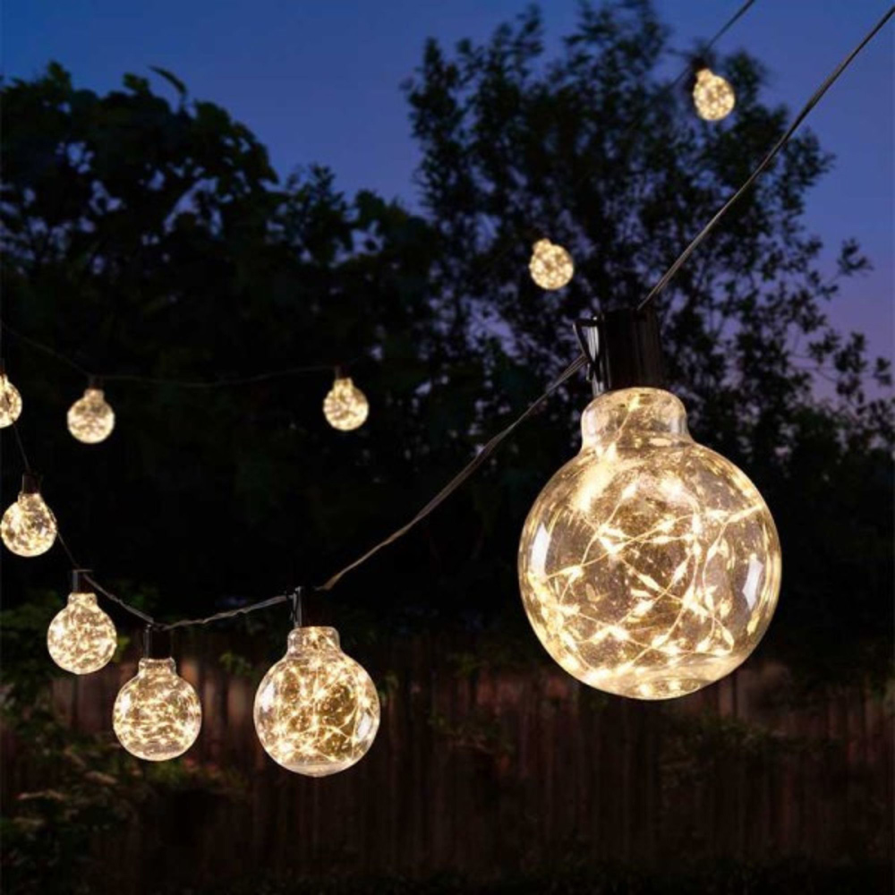 Samuel Alexander 20 Warm White LED Connectable Galaxy Festoon Firefly Christmas String Light 9.5m Image 1