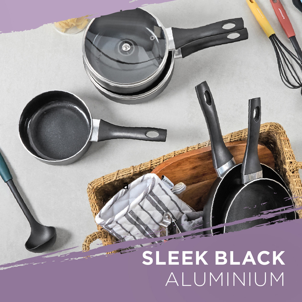 Blackmoor 16cm Black Ceramic Non-Stick Saucepan Image 5