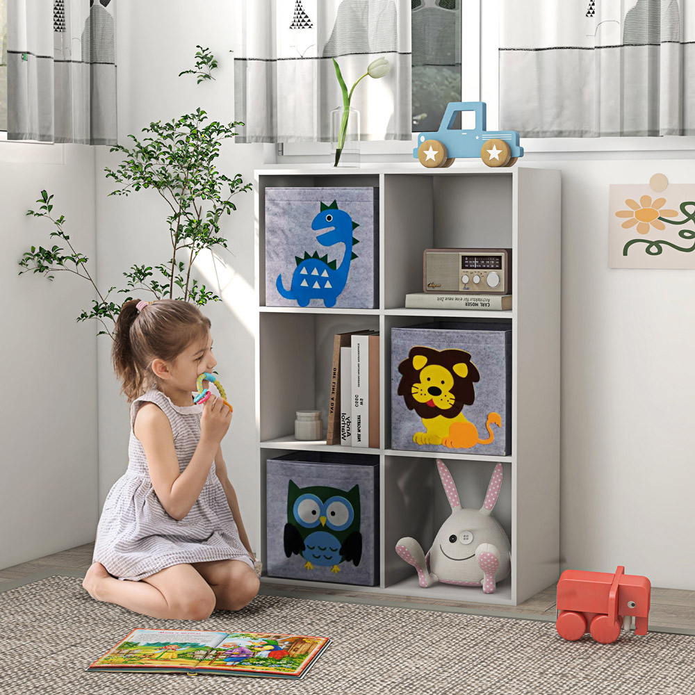 Tommy Toys 3 Fabric Drawer 3 Shelf White Toy Organiser Image 3
