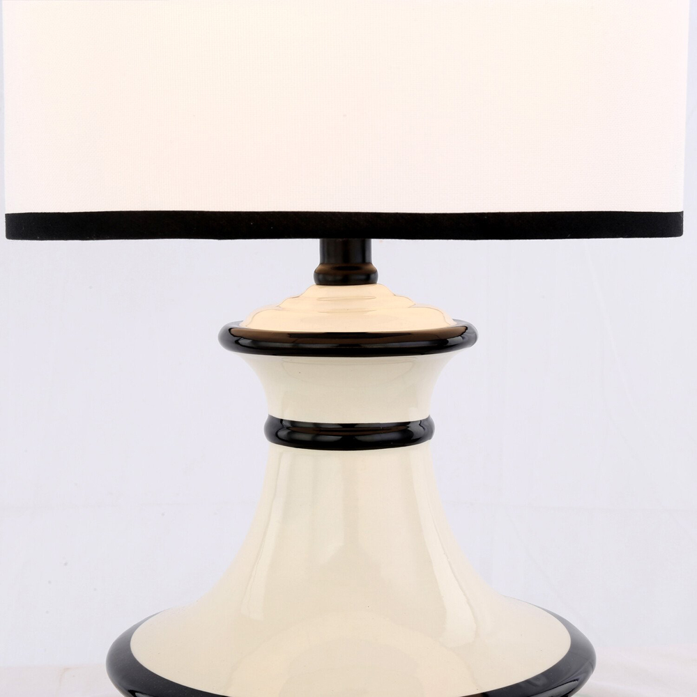 Jayden Ceramic Table Lamp White Image 4
