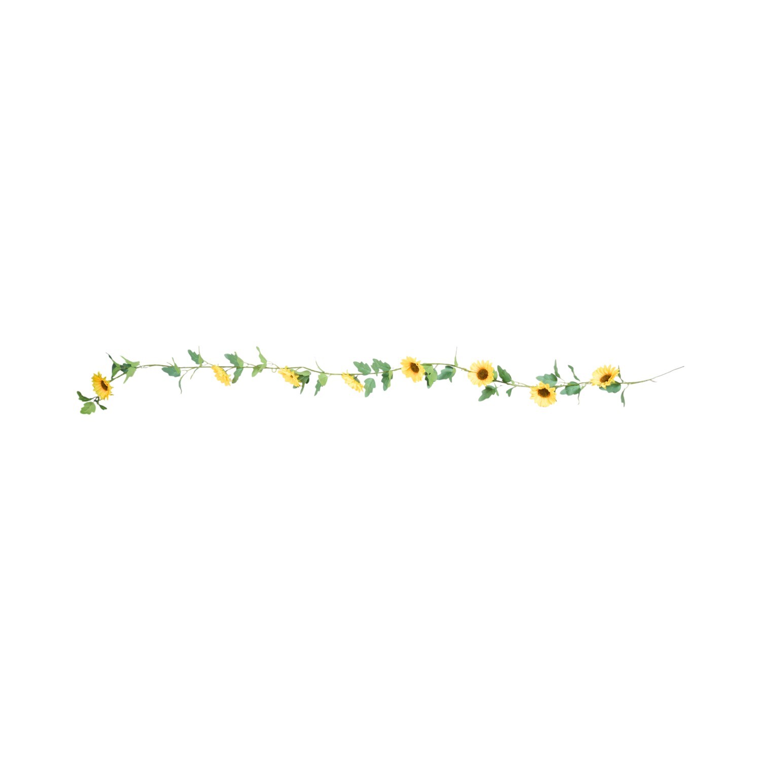 Artificial Bright Sunflower Garland Yellow Image 1