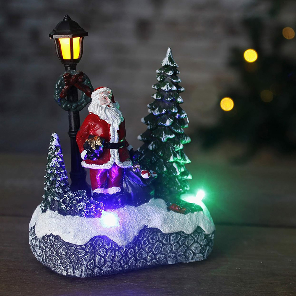 Marco Paul LED Santa Christmas Scene Image 3