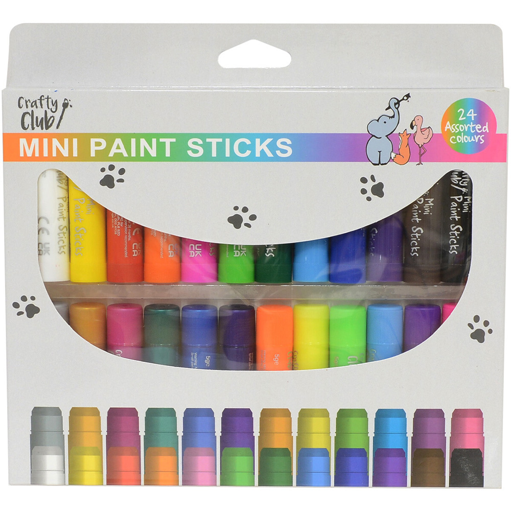 Crafty Club Mini Paint Sticks 24 Pack Image