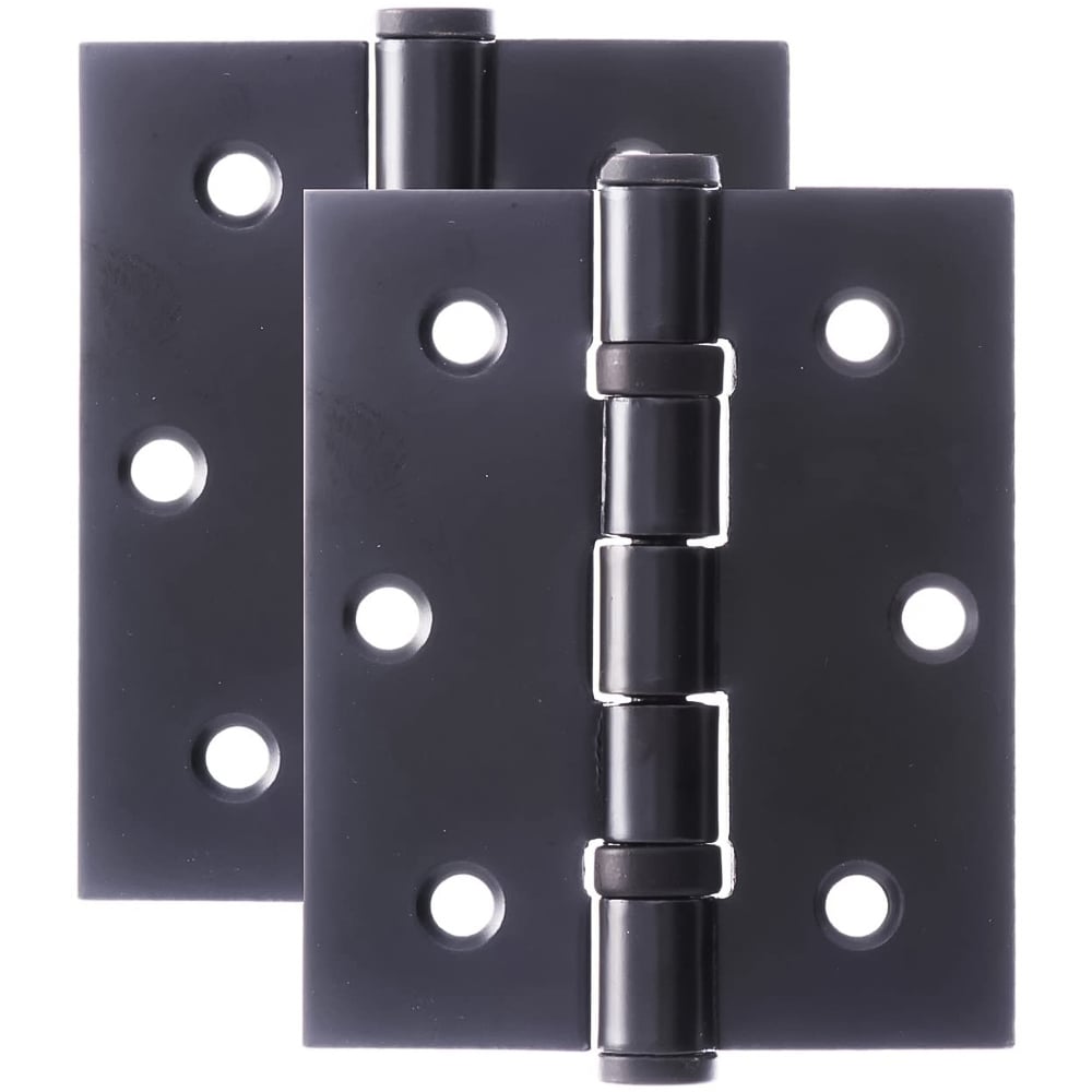 Golden Grace Matt Black Finish Ball Bearing Timber Door Hinge 75mm Image 1