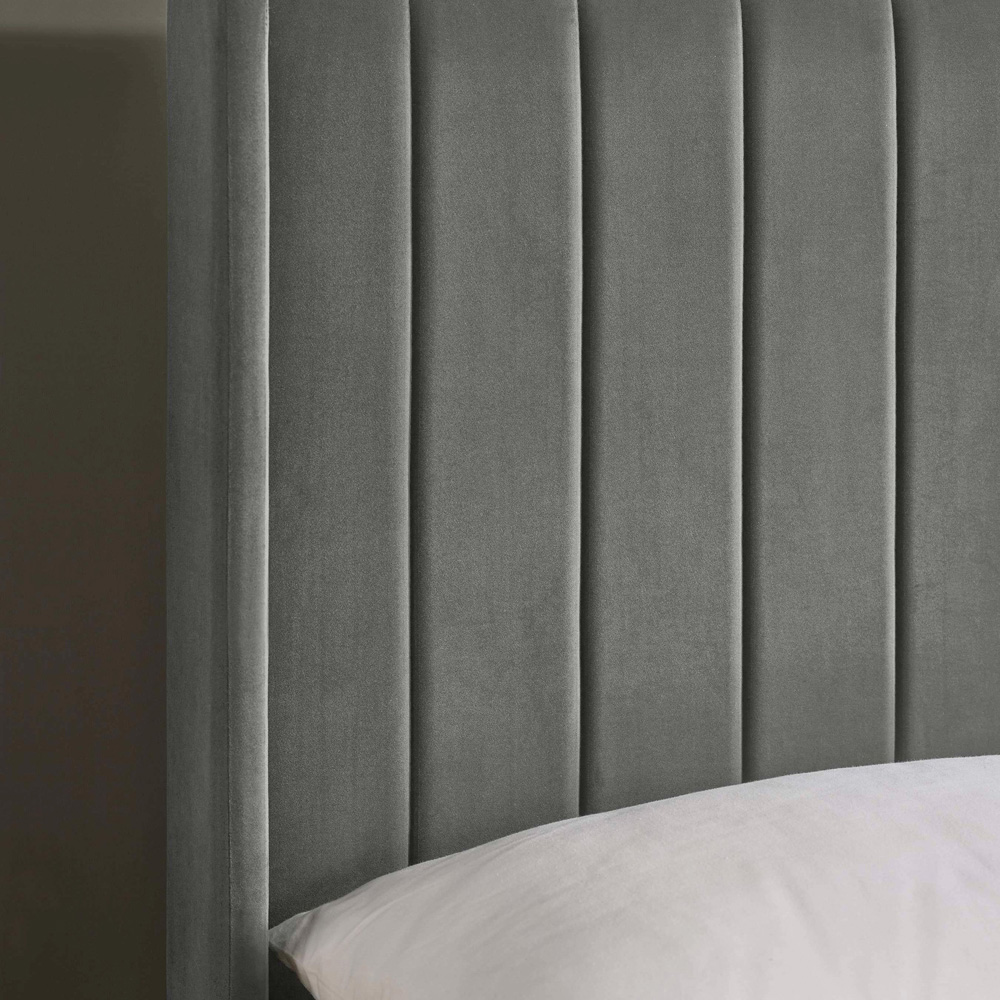 Julian Bowen Leila Steel Grey King Size Bed with Dual Storage Door Image 6