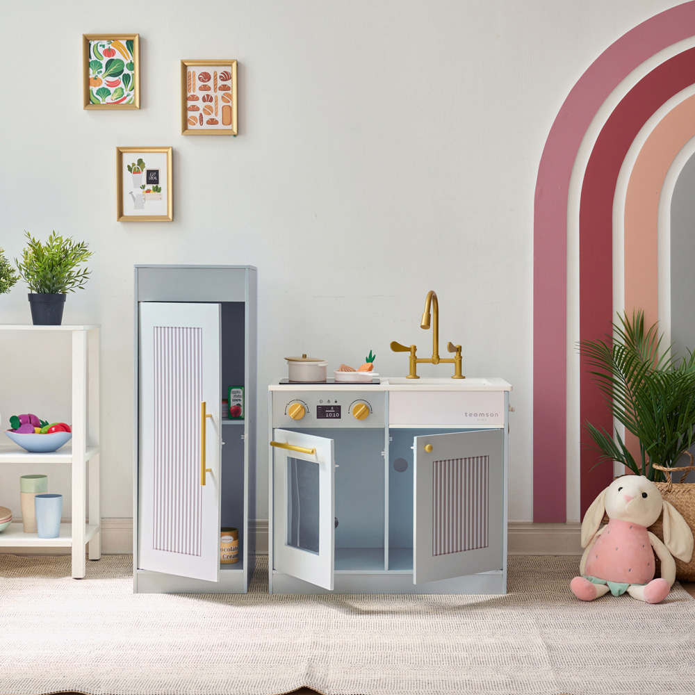 Teamson Kids Little Chef Chester Sleek Blue Play Kitchen Image 3