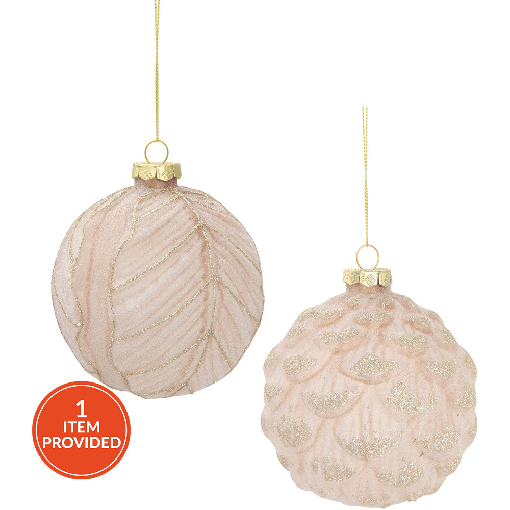Frosted Winter Mocha Bauble Image 1