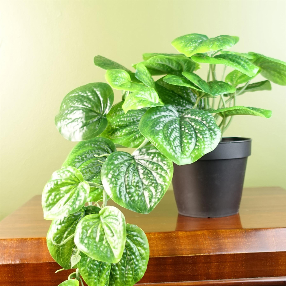 Leaf Trailing Pothos Artificial Plant in Pot 35cm Image 7