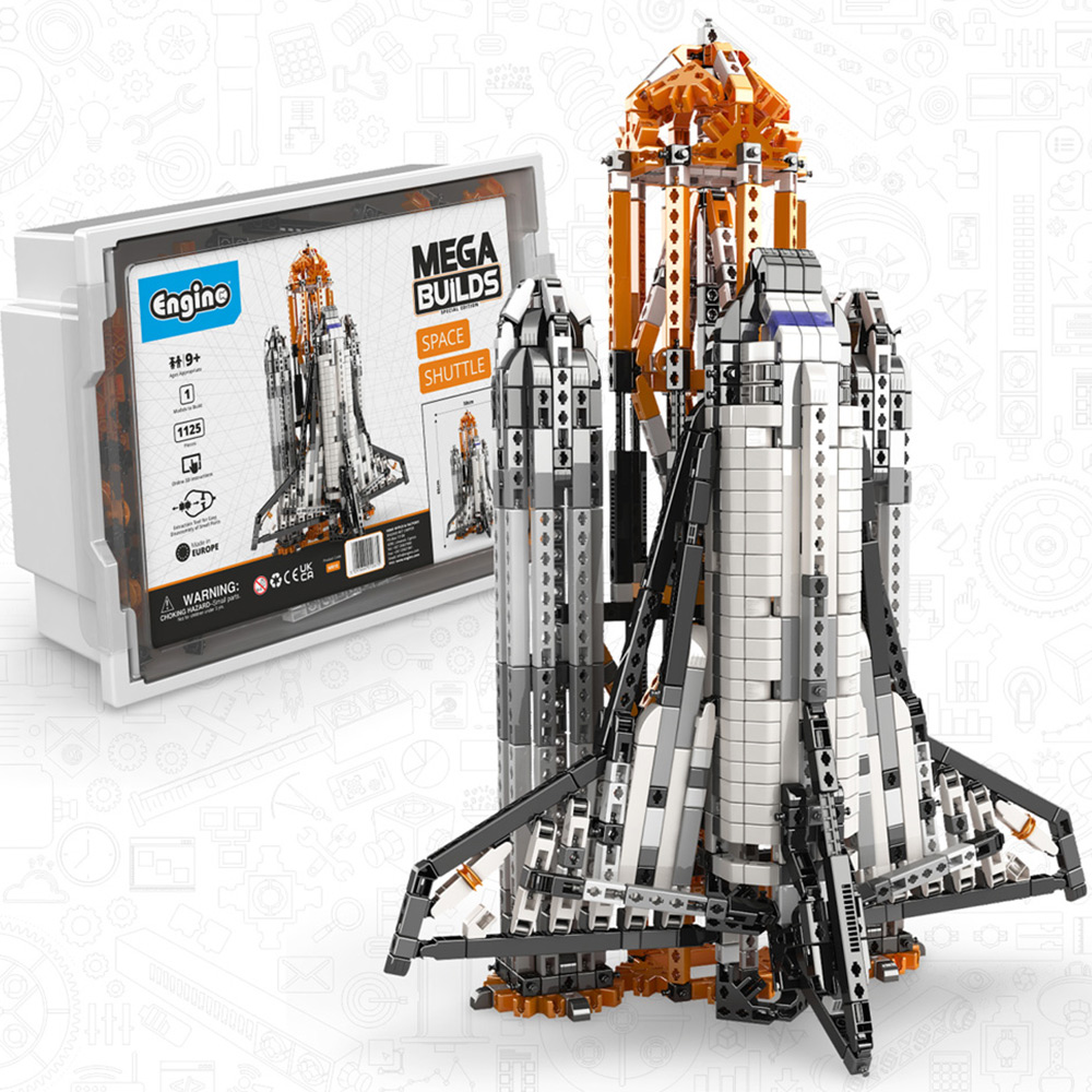 Engino Mega Builds Challenger Space Shuttle Building Set Image 2