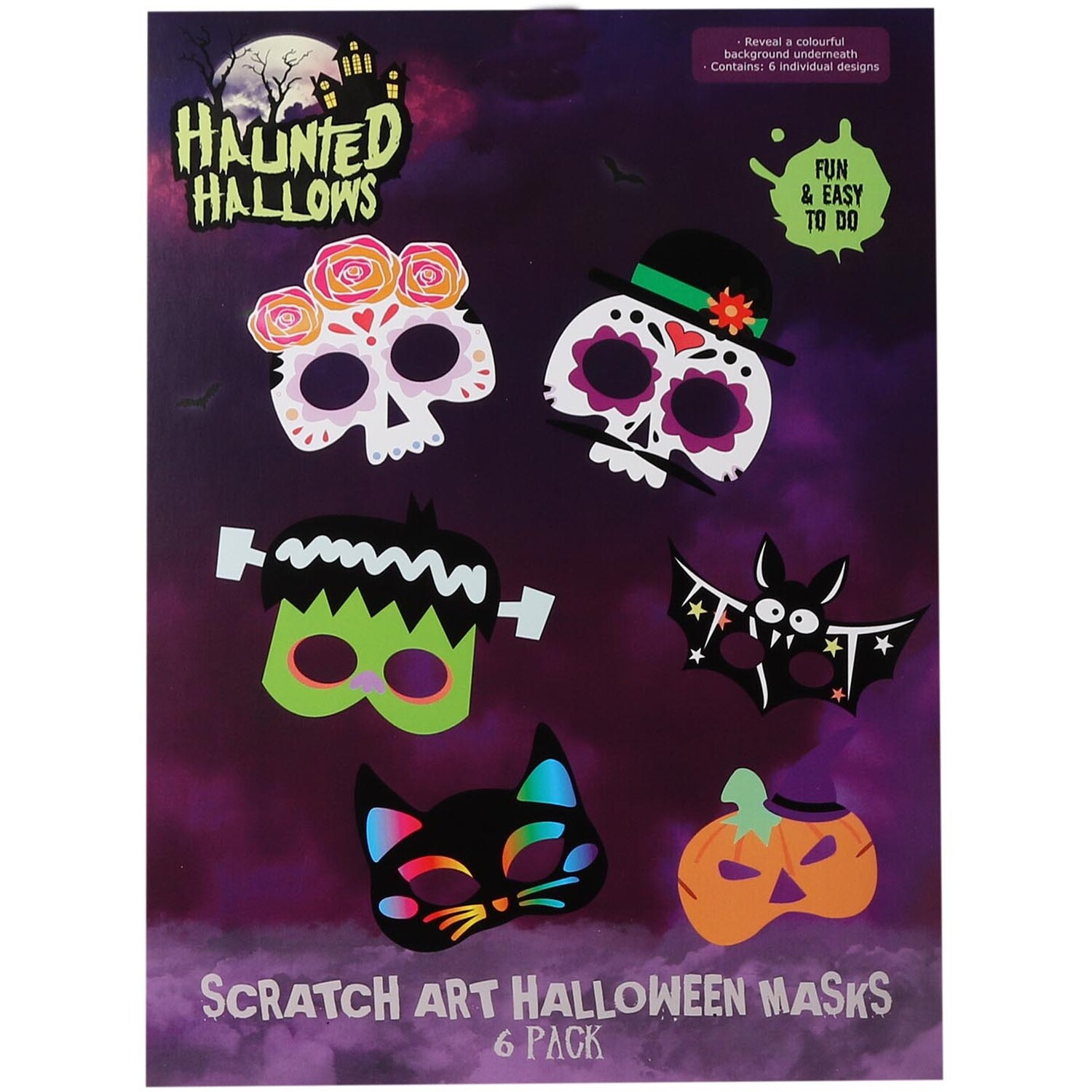 Scratch Art Halloween Masks Image