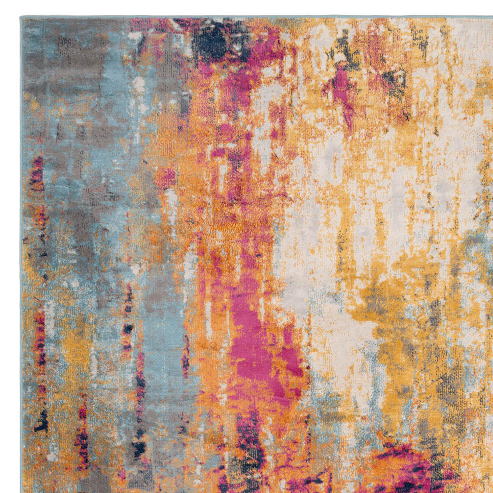 Kukoon Multicolour Bold Distressed Abstract Rug 230 x 160cm Image 2