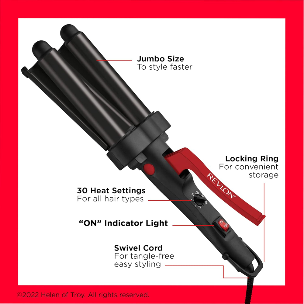 Revlon Wave Master Extra Wide Barrel Jumbo Hair Waver Image 7