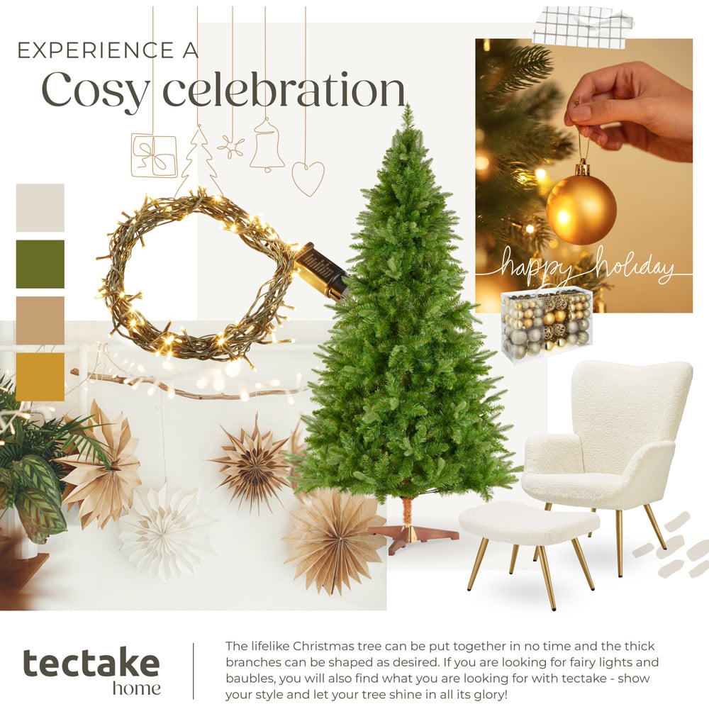 tectake Cupid Green Christmas Tree 5.9ft Image 8