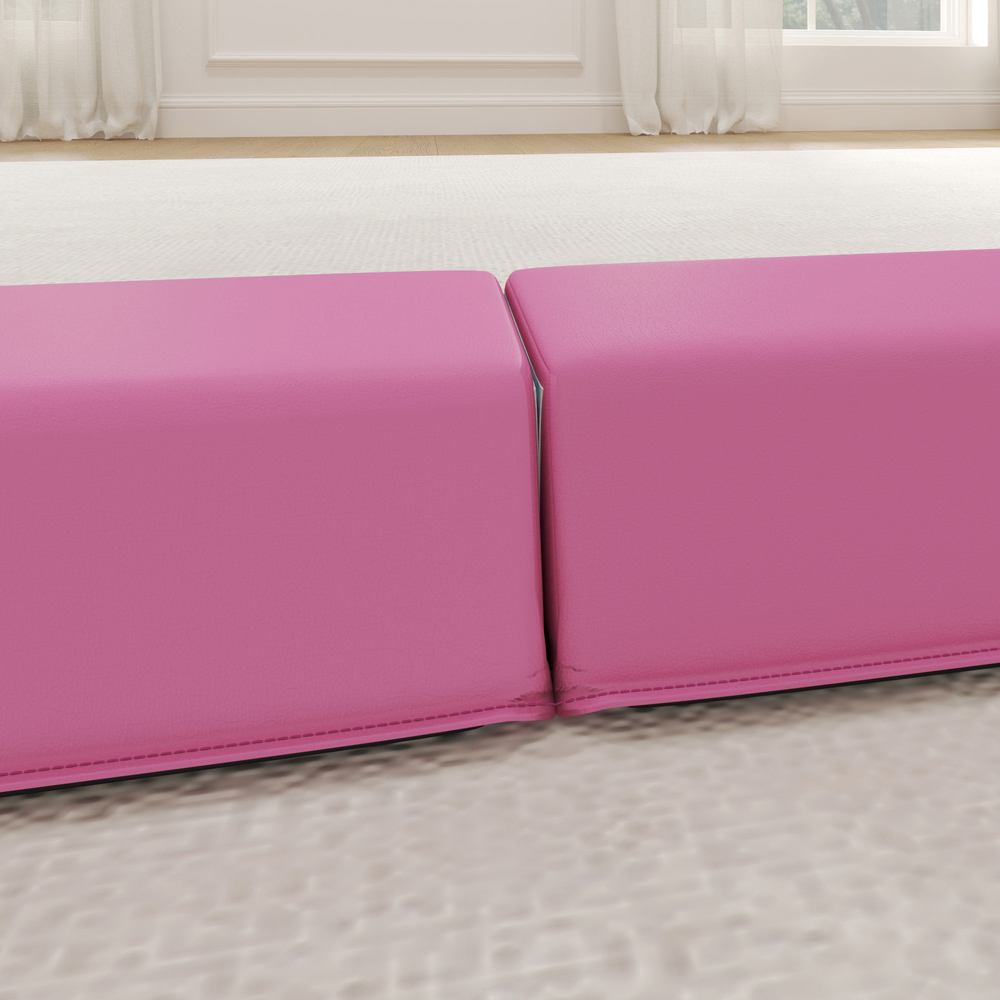 SPORTNOW Pink Foldable Gymnastics Balance Beam with Anti-Slip Base 235cm Image 4