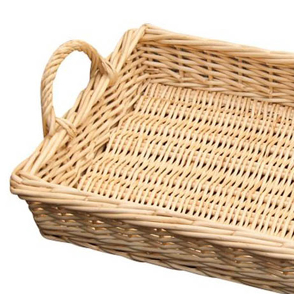 Red Hamper Large Wicker Caterers Serving Tray Image 2
