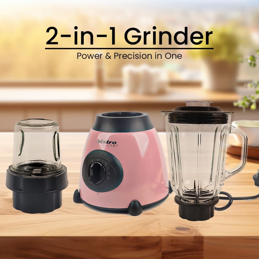 Alivio Bistro Chef 2-in-1 Pink Mixer Blender 850W Image 8
