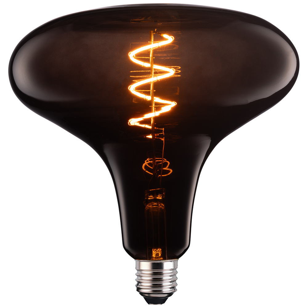 TCP E27 Warm White Glow Black Twist Short Horn Decorative Bulb Image 1