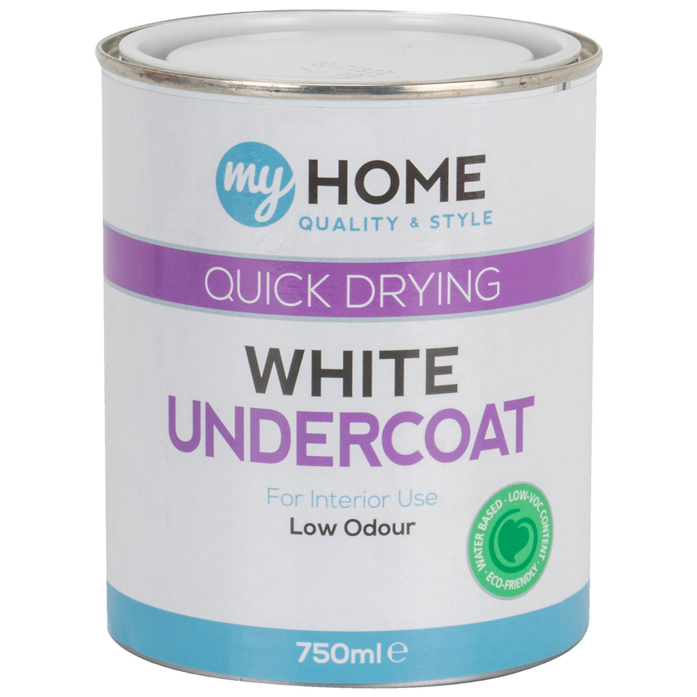 My Home White Matt Quick Drying Undercoat 750ml Image 2