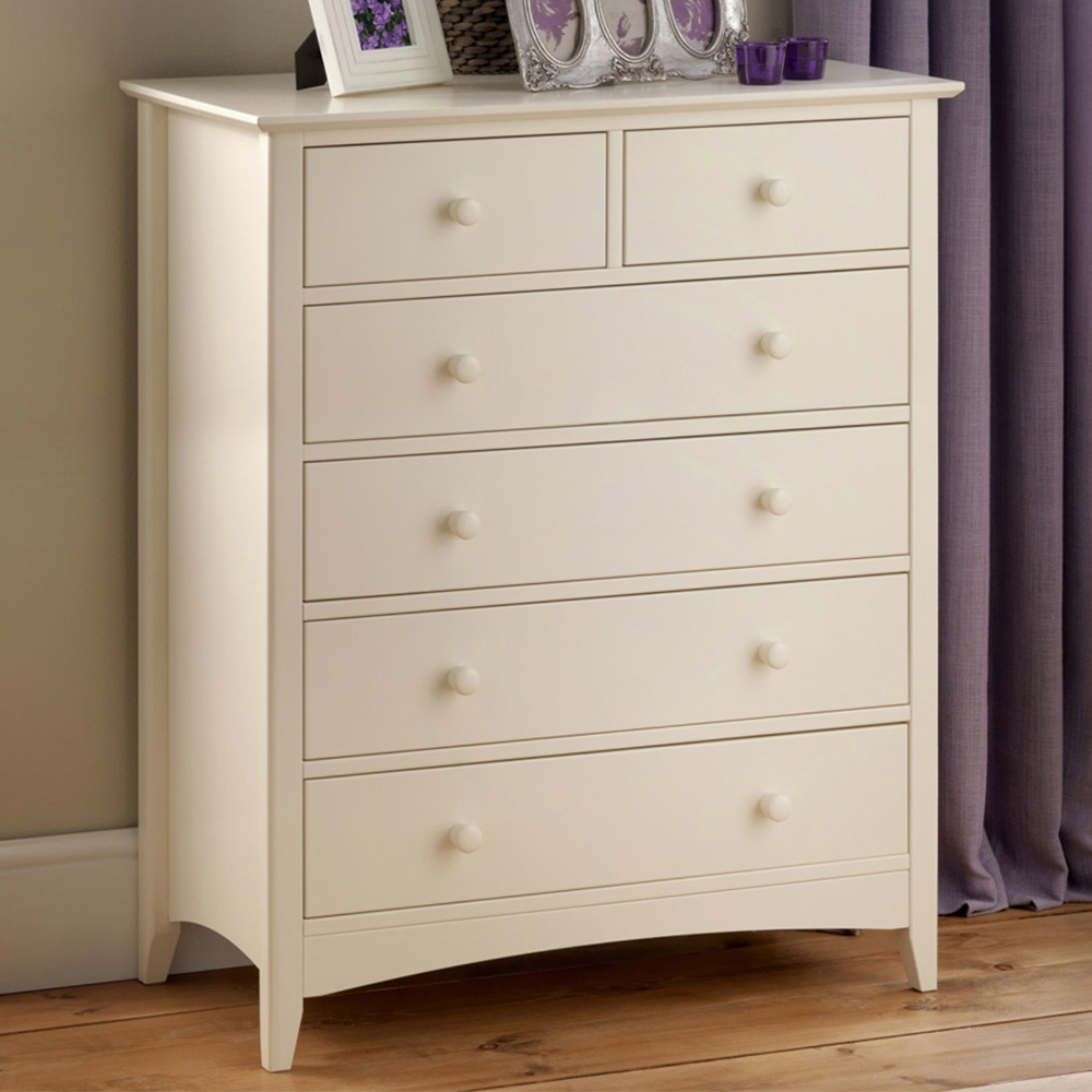 Julian Bowen Cameo 6 Drawer Solid Pine Chest of Drawers Wilko