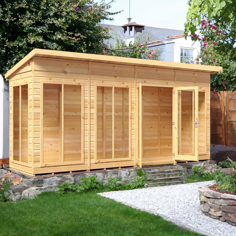Shire Lela 16 x 4ft Double Door Summerhouse Image 5