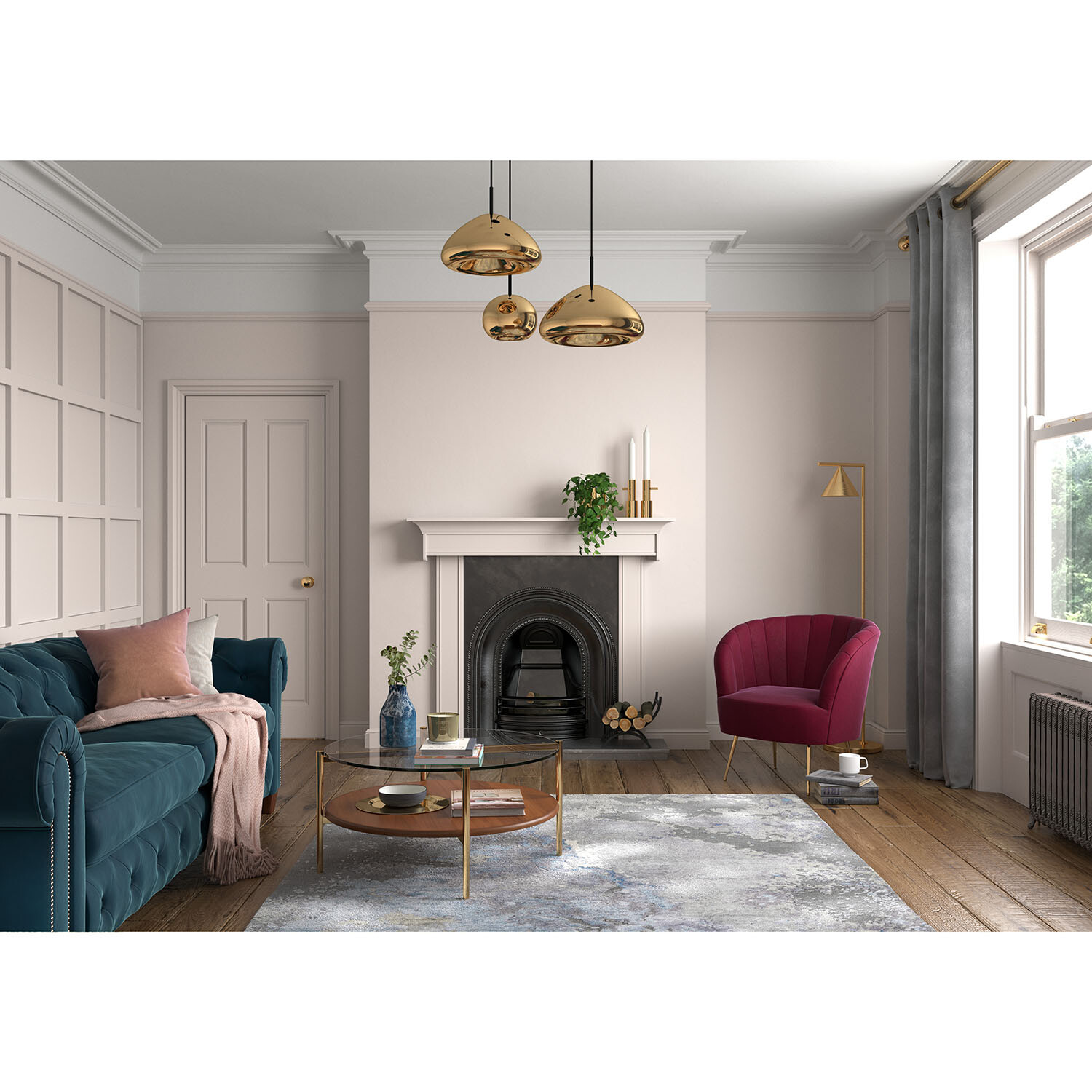 Dulux Heritage Walls and Ceilings Powder Colour Velvet Matt Emulsion Paint 2.5L Image 5