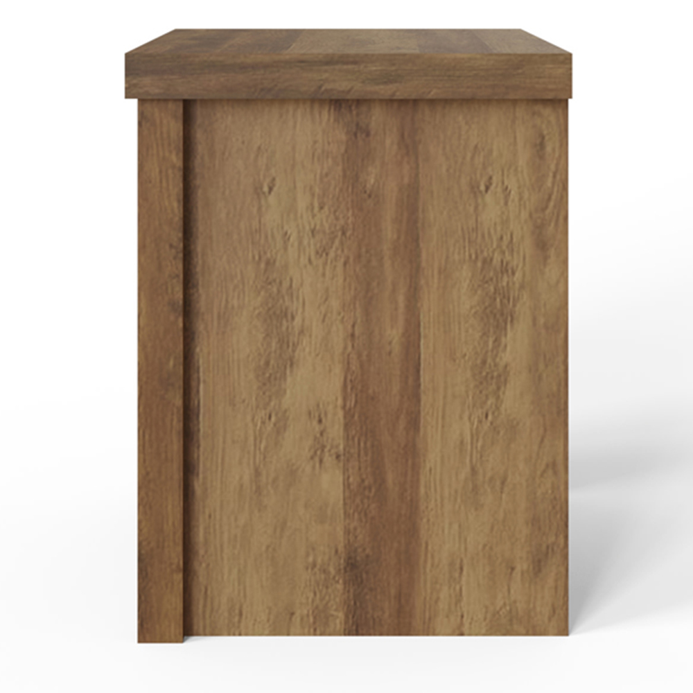 GFW Boston 2 Drawer Knotty Oak Bedside Table Set of 2 Image 6