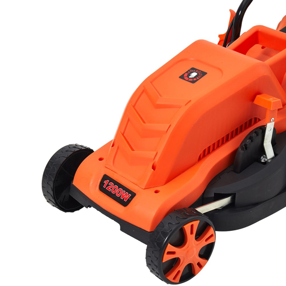 Living and Home 40cm Hand Propelled Electric Lawn Mower 1200W Image 7