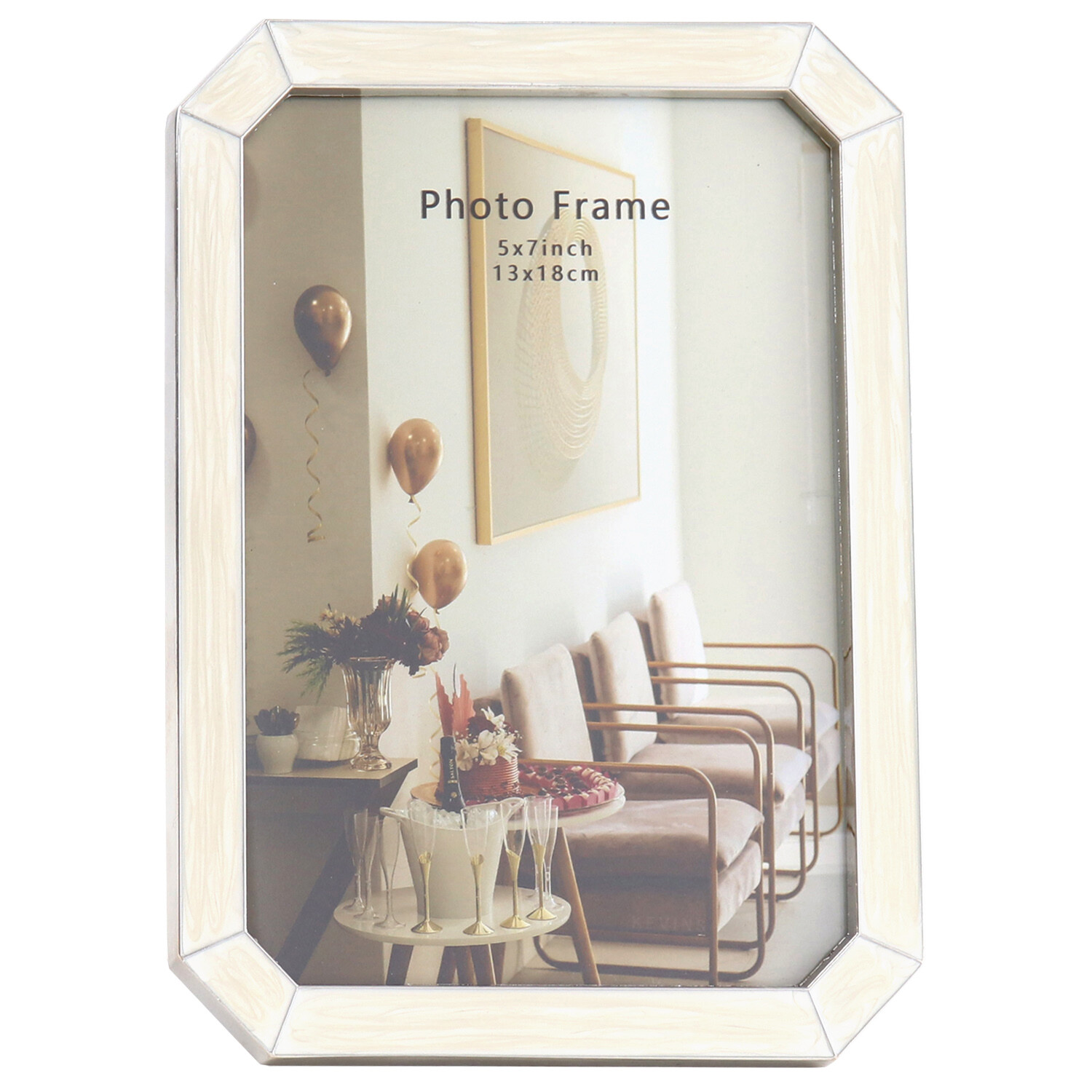 Eveleigh Pearl Effect Frame - White Image