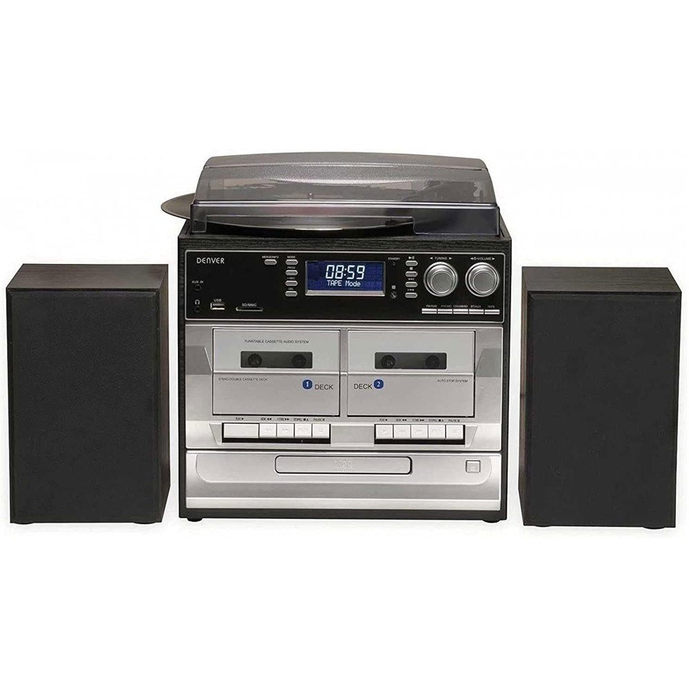 Denver MRD-166 DAB and DAB+ Record Player Turntable HiFi with USB Recording Image 2