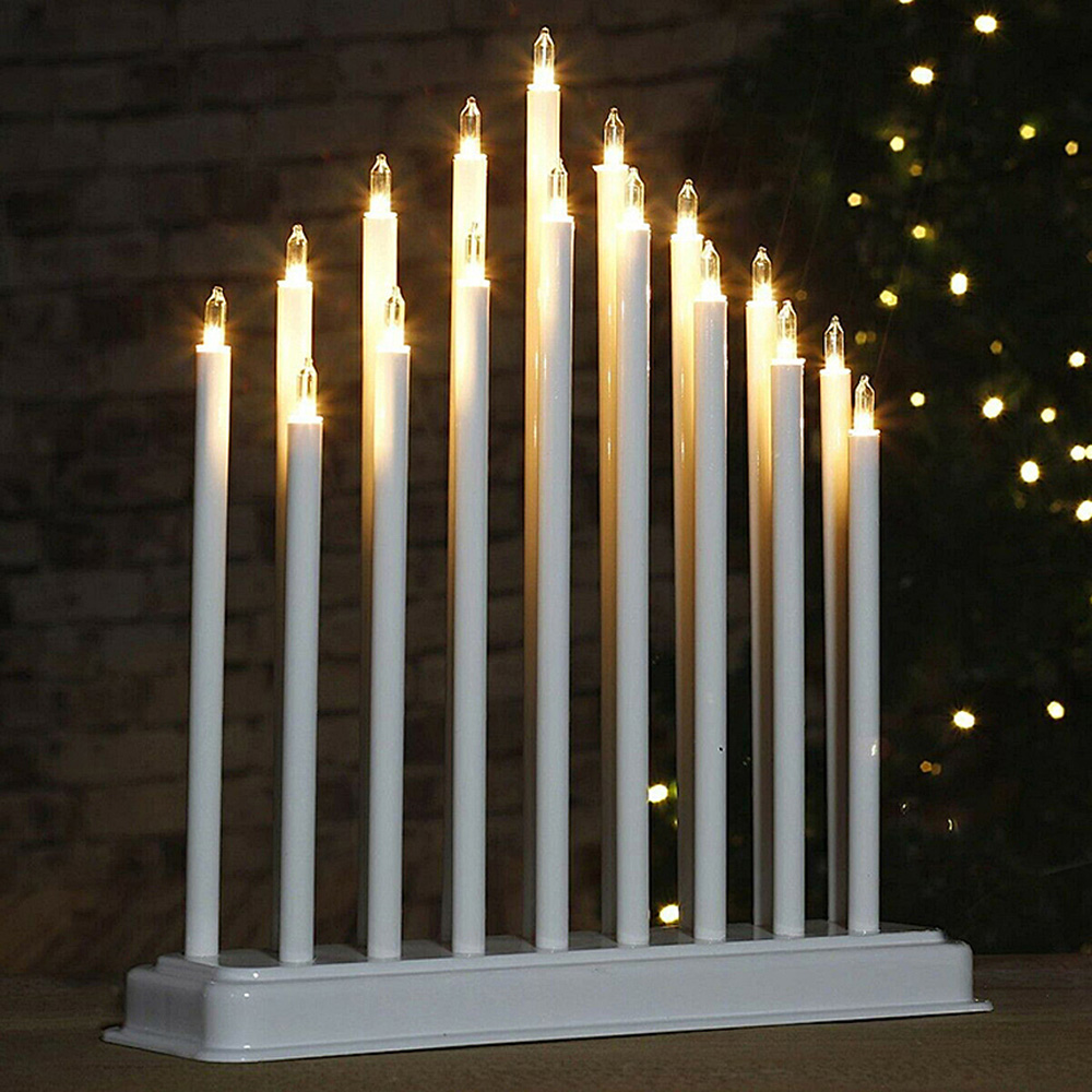Marco Paul 17 Light White Candle Bridge Image 1