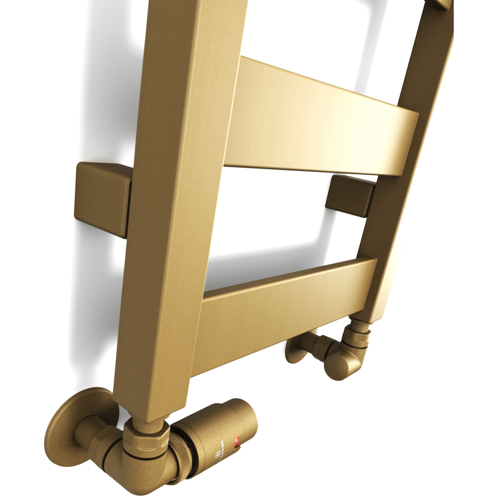 Terma Vivo Brass Heated Towel Rail 1215 BTU 1390 x 300mm Image 5