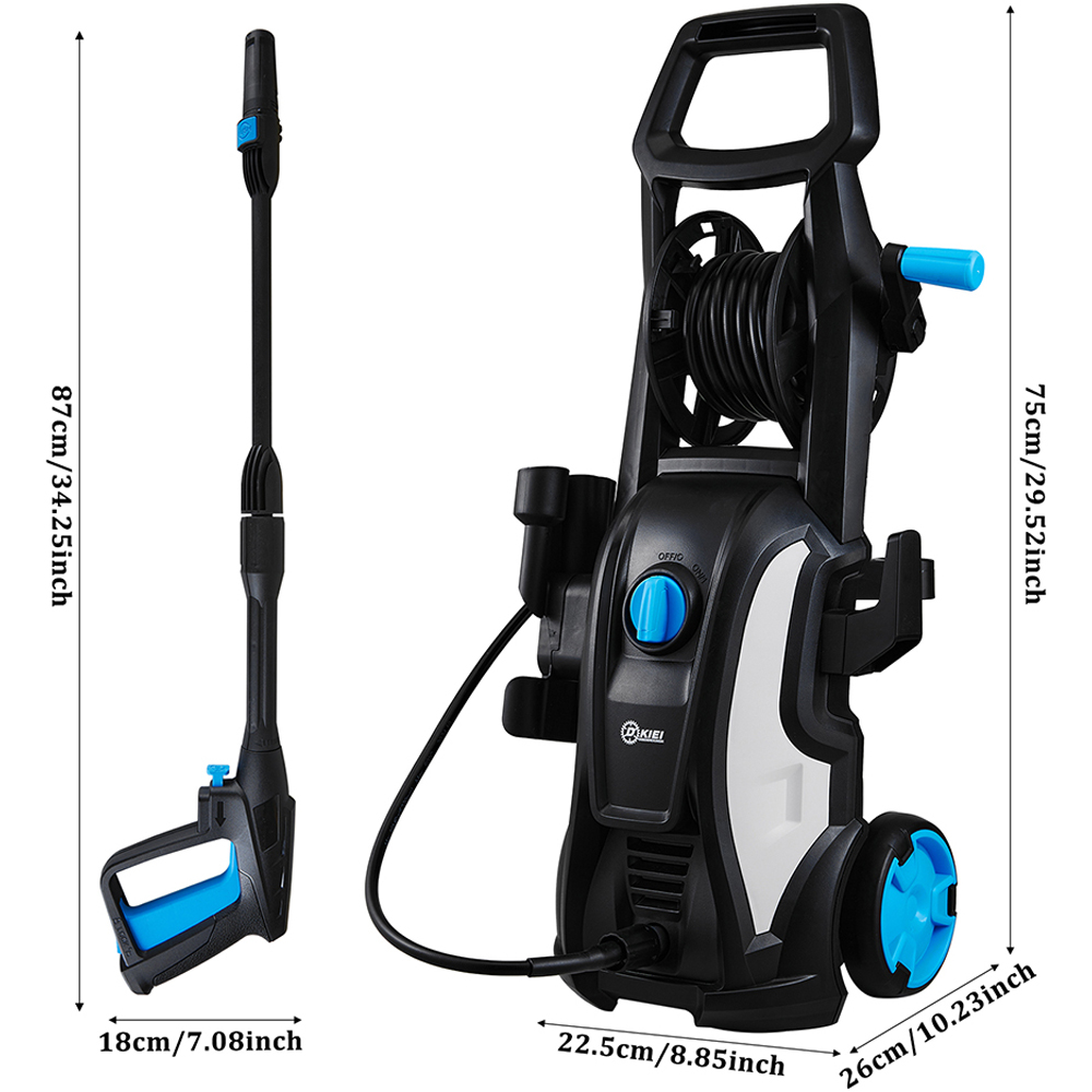 Living and Home 240V Black Electric High Pressure Washer 1600W Image 9