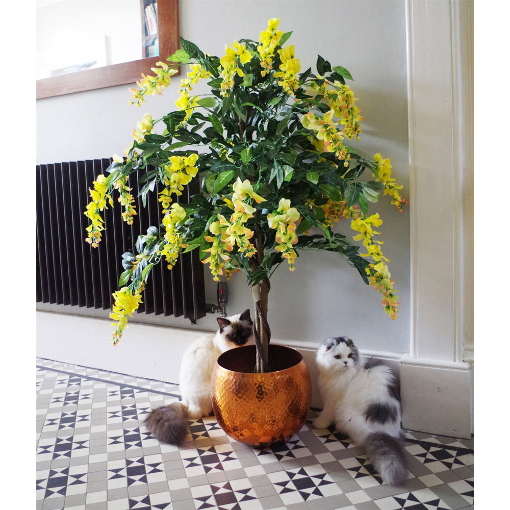 Leaf Yellow Flowering Wisteria Artificial Tree 120cm Image 5