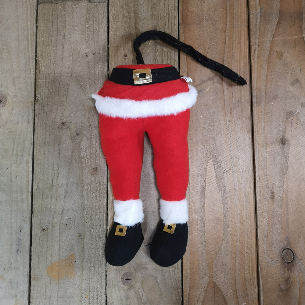 Samuel Alexander Stick Out Santa Legs Christmas Tree Decoration 35cm Image 3