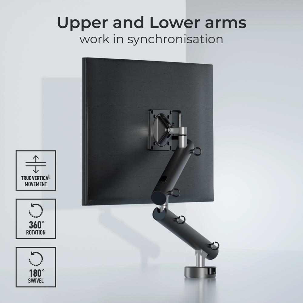 CMD Miro Black Dynamic Monitor Arm Image 5