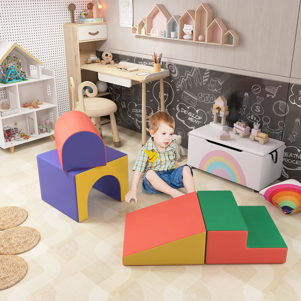 Tommy Toys Kids Red Soft Foam Block Playset 4 Piece Image 2