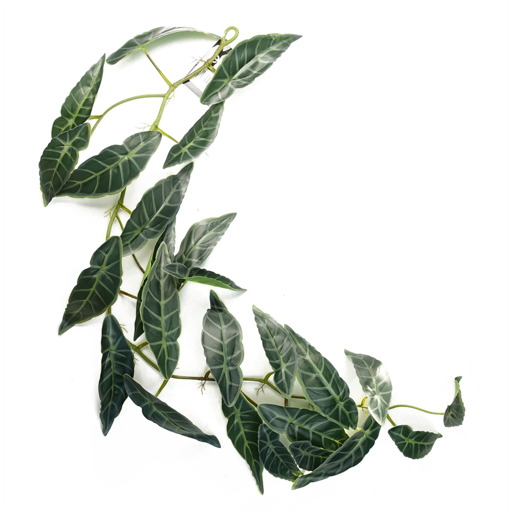 Leaf Trailing Dark Green Leaf Hanging Artificial Plant 3.6ft 6 Pack Image 2