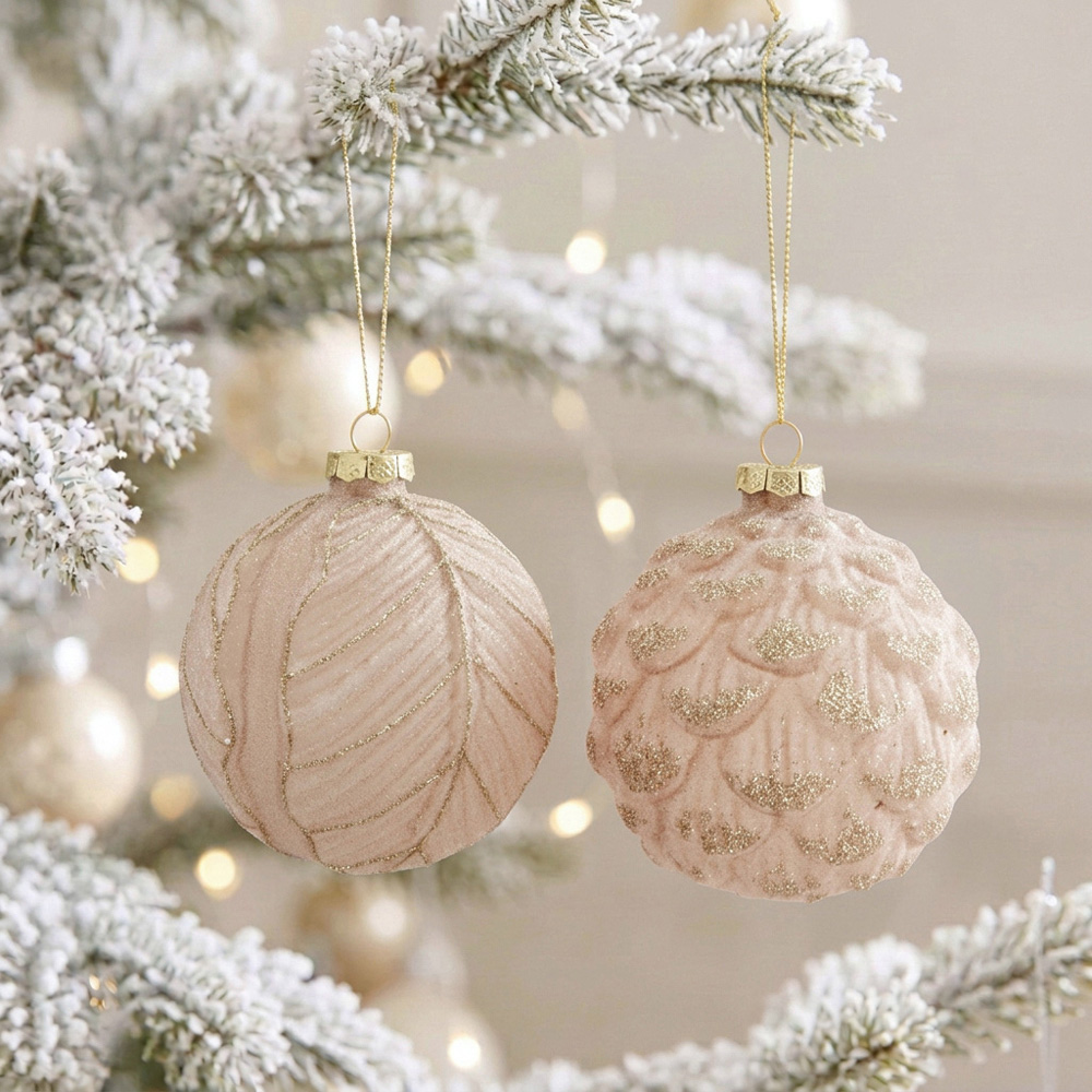 Frosted Winter Mocha Bauble Image 2