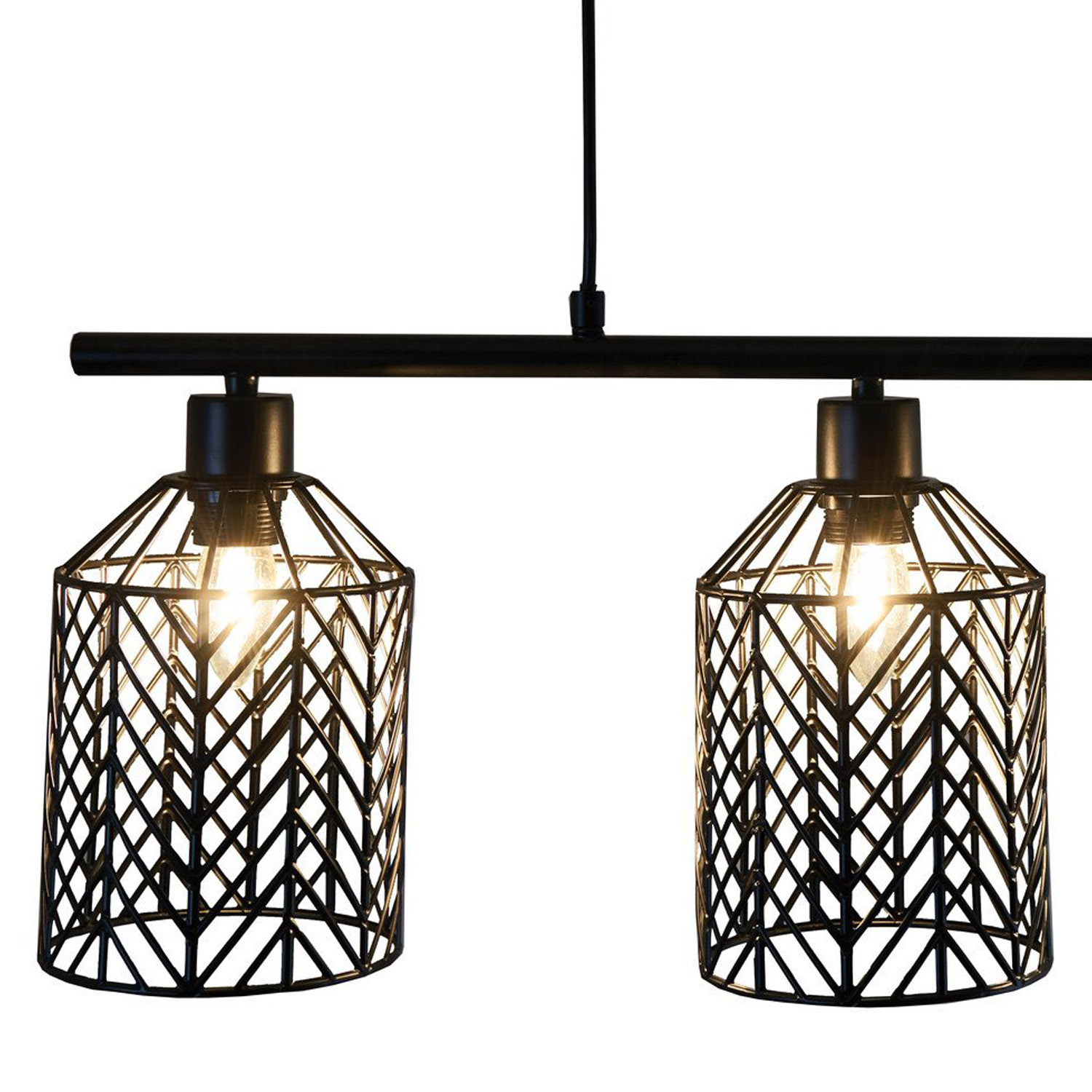 Industrial 3 Light Weaved Fitting Metal Ceiling Light Image 5