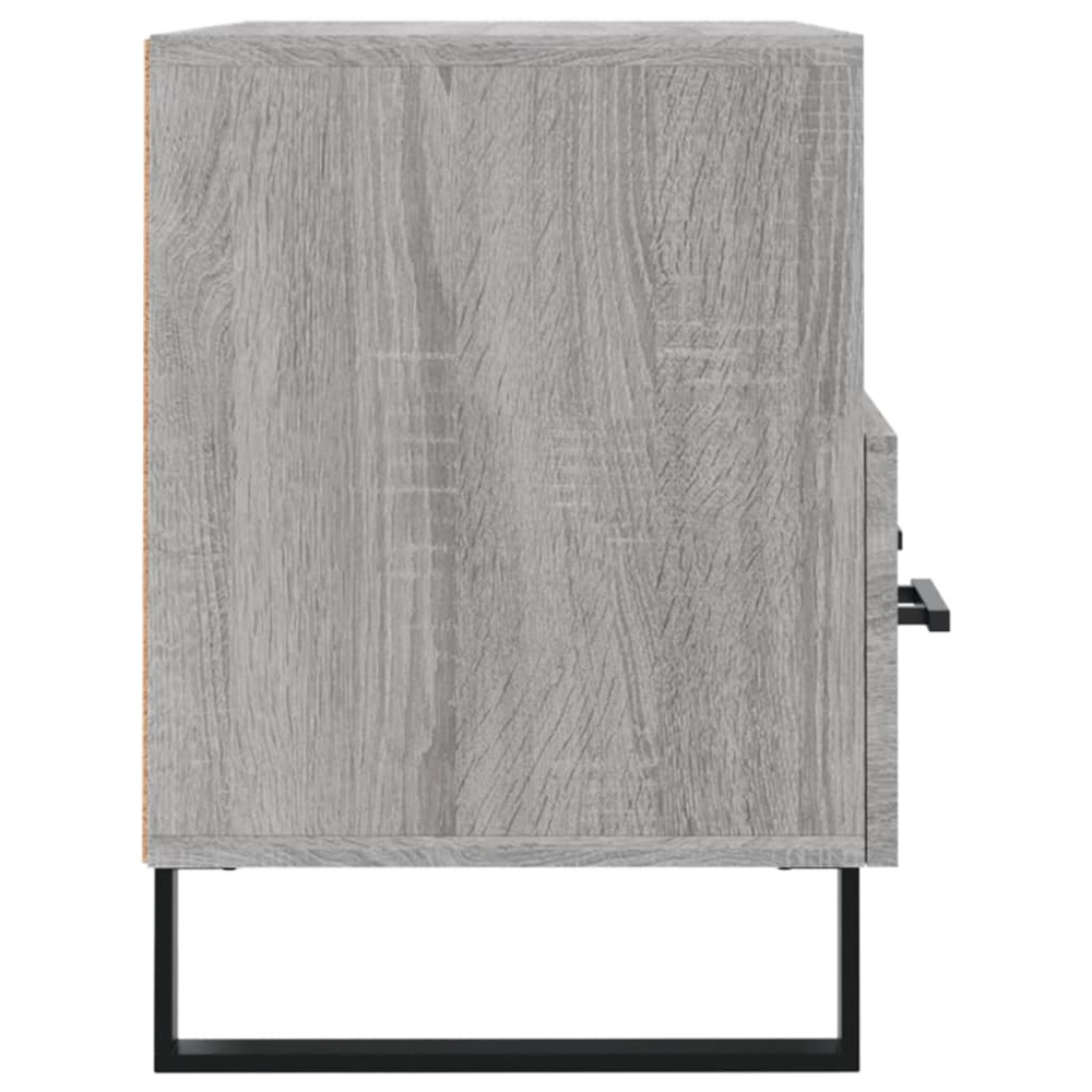 vidaXL 2 Drawer 2 Shelf Grey TV Cabinet Image 7