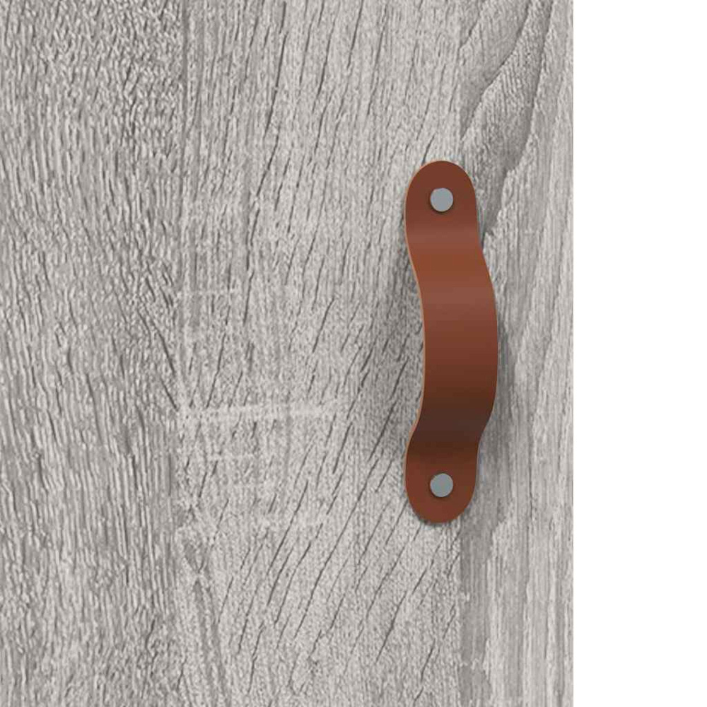 vidaXL 2 Door 3 Drawer Grey Sonoma Highboard Image 9