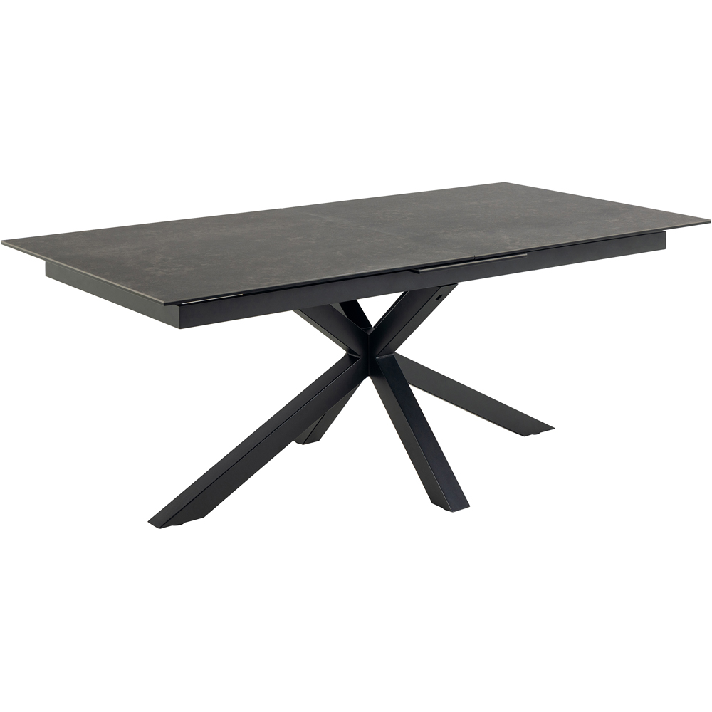 Florence Heaven Ceramic 8 Seater Extendable Dining Table Black Image 2