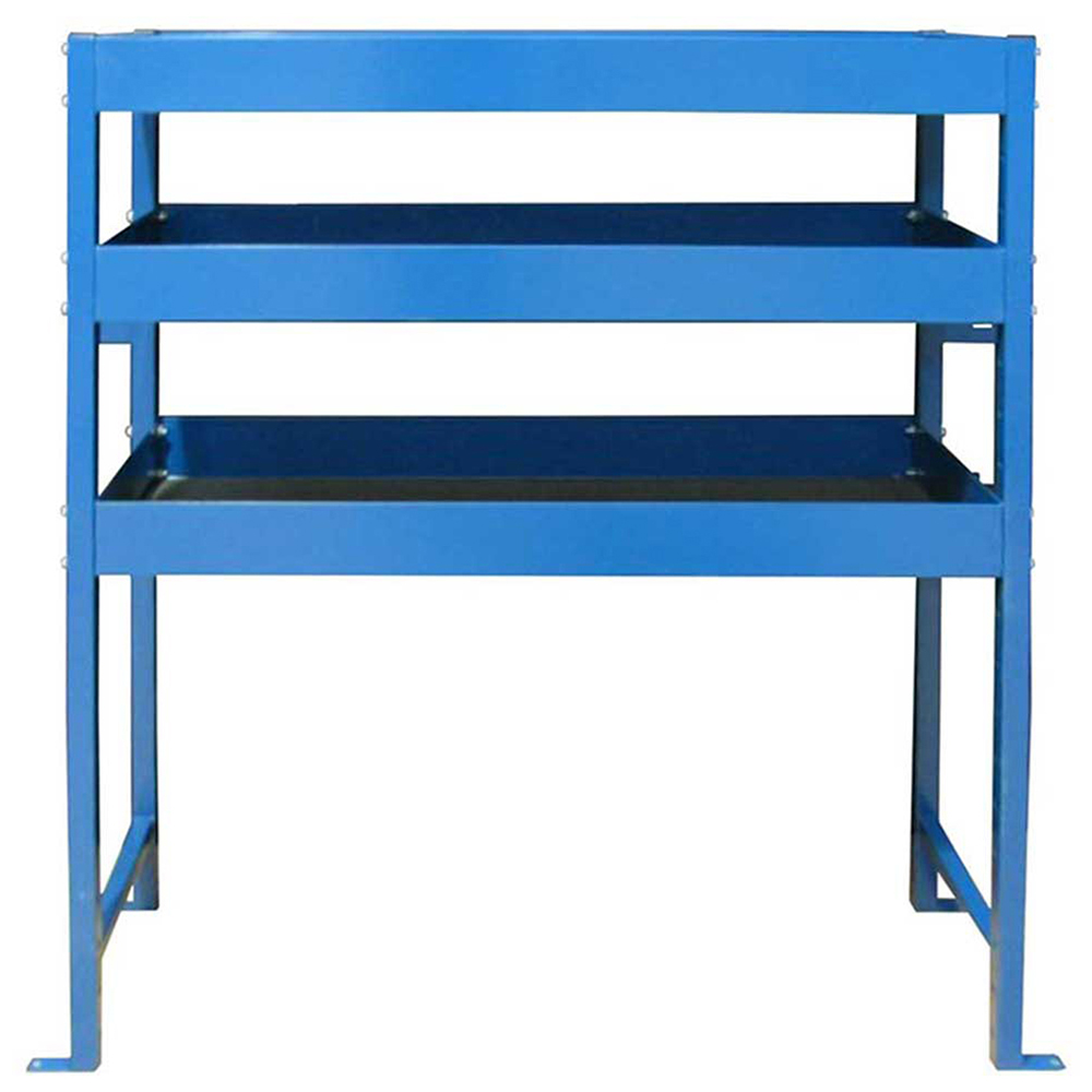 MonsterShop 3 Shelf Blue Lightning Metal Van Shelving Rack Image 2