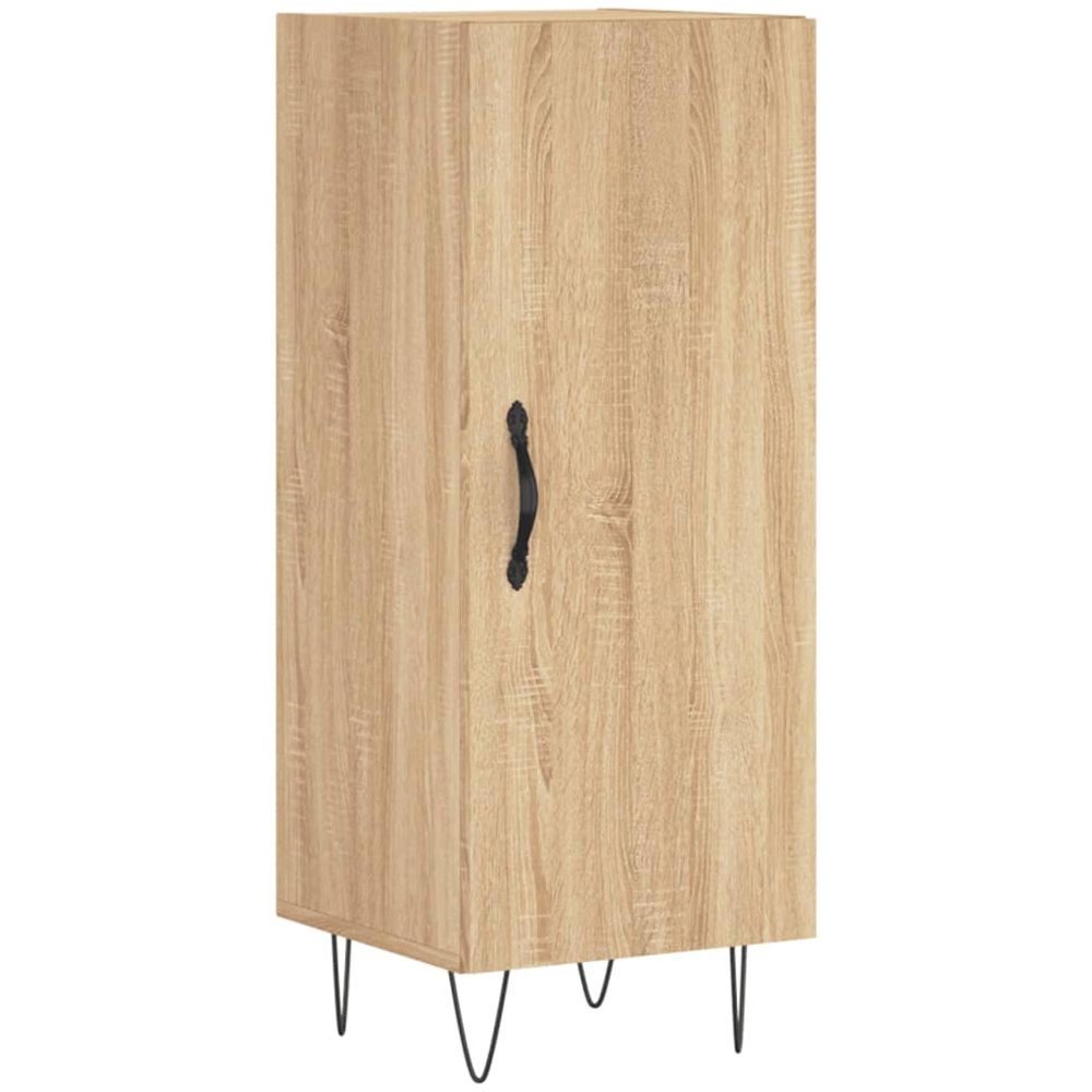 vidaXL Single Door Sonoma Oak Sideboard Image 2
